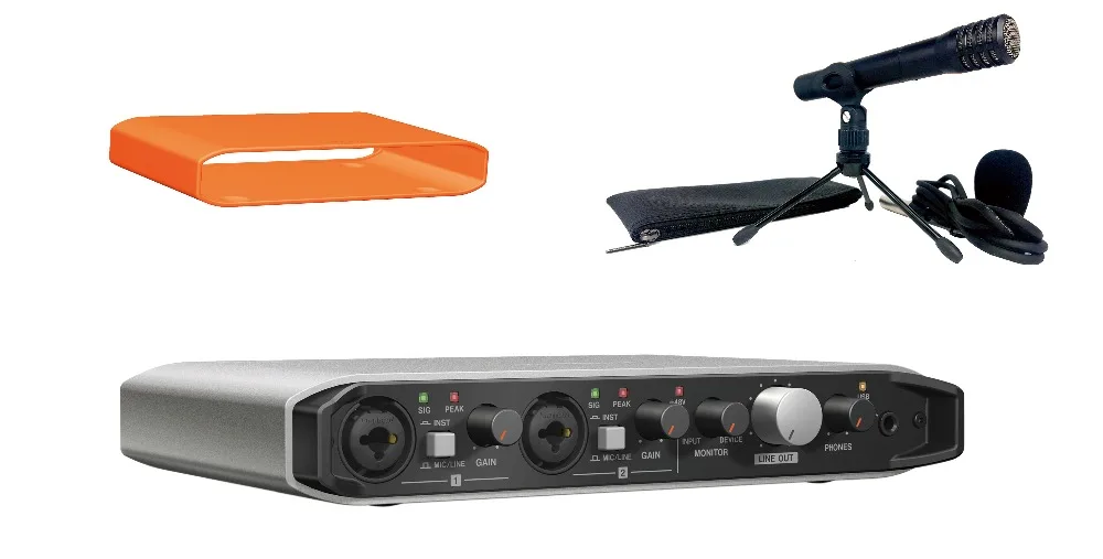 

New TASCAM TRACKPACK iXR USB Sound Card Audio MIDI Interface with TM-60 Mic For iOS/Mac/Win Music complete recording system