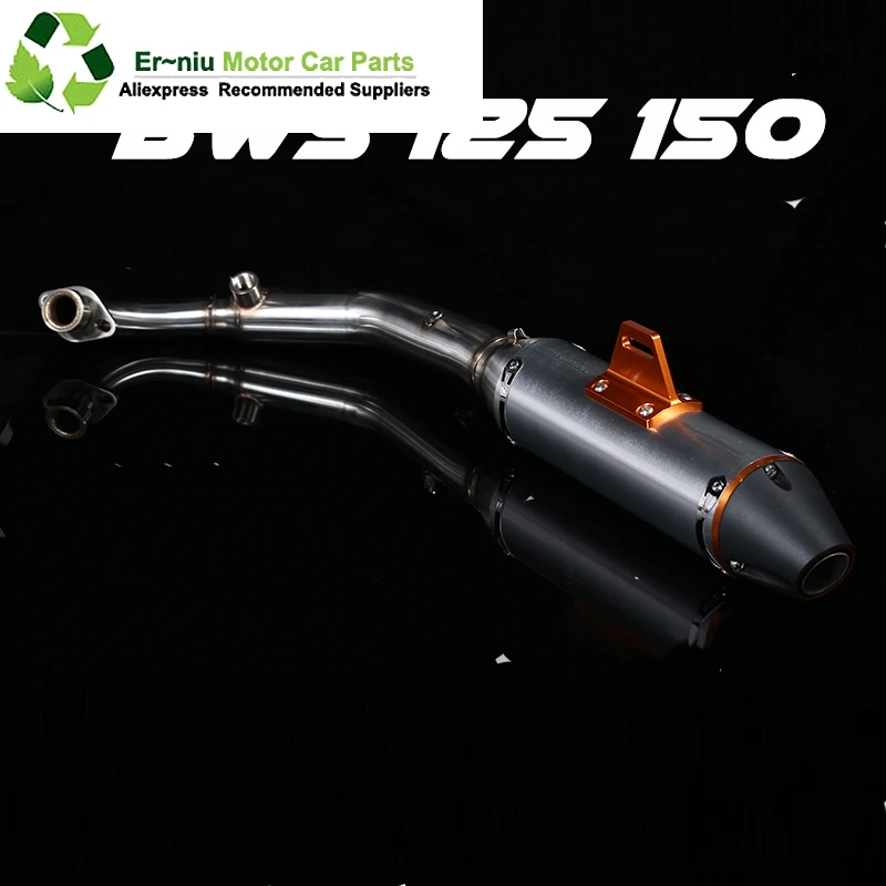 

motorcycle exhaust full system Middle Link Pipe + Muffler for yamaha BWS 125 150 M3 Slip-On