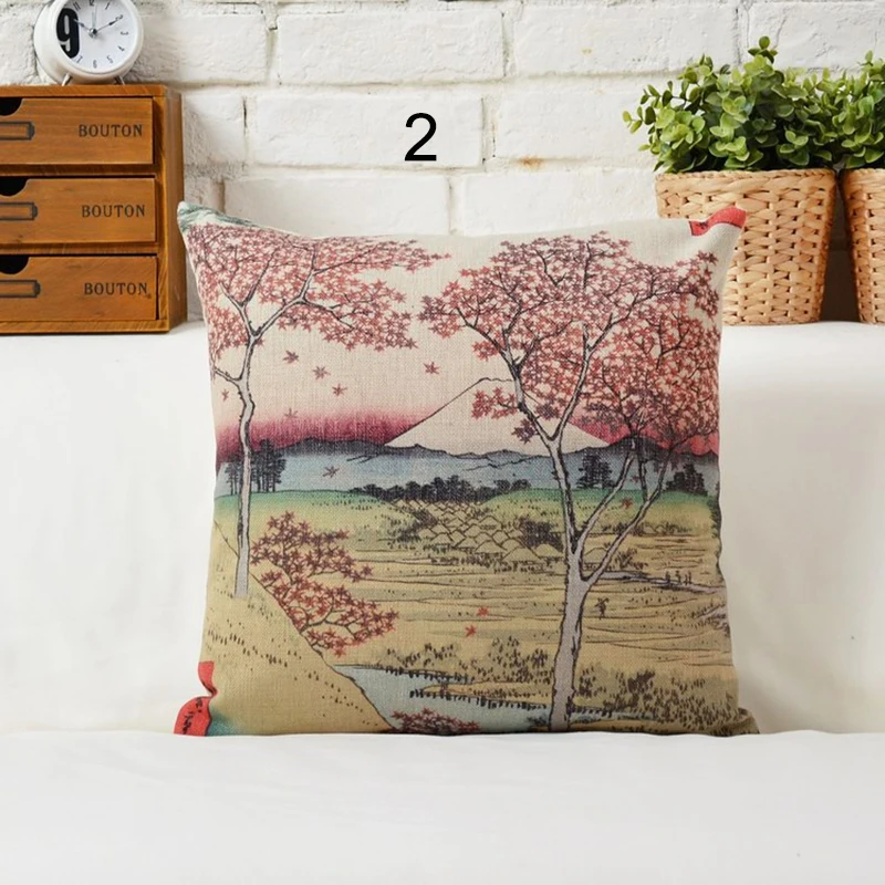 Рыбацкая деревня мост Fuji Маутейн подушки Свадебный Декоративный чехол для