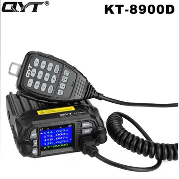 

QYT Mini Car mobile Walkie Talkie KT-8900D kt8900d FM Two way Radio VHF UHF Dual band Color LCD Display 200 Channel Quad-standby