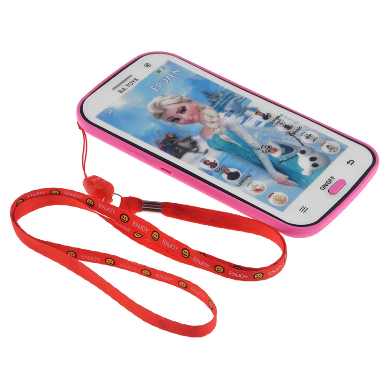 1 Pcs Snow Queen Toy Phone Talking Princess Anna Elsa Phone Mobile Learning Education Baby Mobilephone