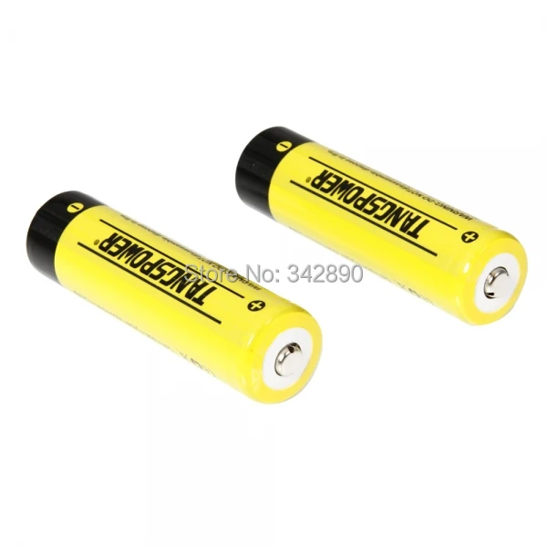 

2pcs TangsPower 18650 3.6V 15C 2200mAh Rechargeable Lithium Batteries Yellow