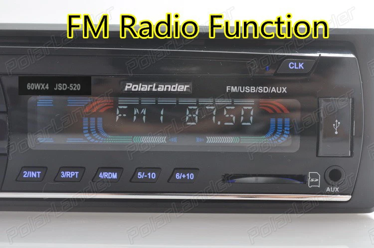 new arrival 12V 1 one single din Car Stereo  remote control FM Radio MP3 Audio Player Support Bluetooth Phone USB/SD music