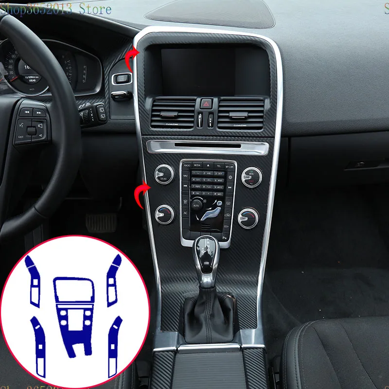 Автомобильный Стайлинг 3D наклейка из углеродного волокна для Volvo XC60 2014 2017