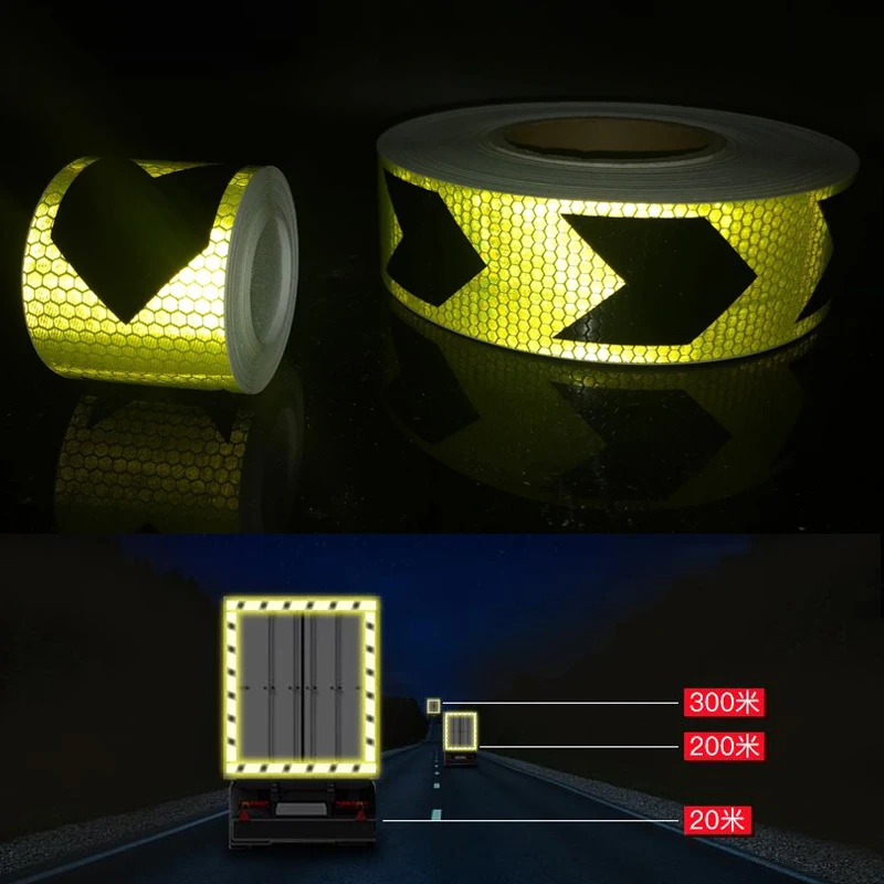 5cmx25m Reflective Safety Stickers Night Driving Waterproof Wide Reflective Stickers Warning Tape Bicycle Accessories