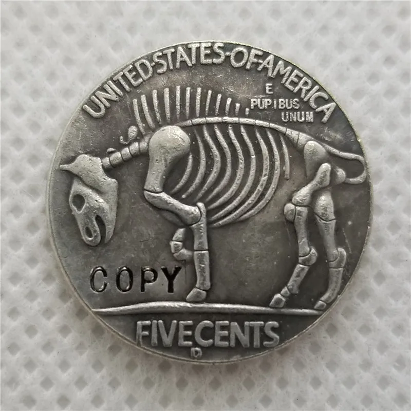 xuanyuan Hobo Nickel Coin Année aléatoire Buffalo Nickel Copie pièces pièces de Collection commémoratives