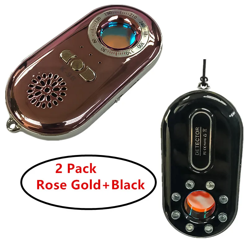2 Pack Portable Laser IR Light CCD Lens Scanner Hidden Camera Finder Smallest Spy Cameras Lens Detector 2019