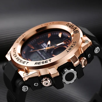 

2019 SBAO brand men sport watches fashion Chrono countdown men waterproof LED Digital watch man military watch Male watch