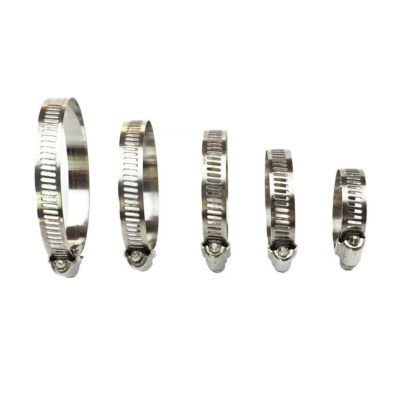 5pcs High Quality Screw Worm Drive Hose Clamp 304 Stainless Steel Hose