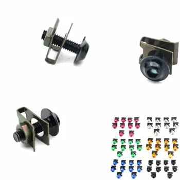 

10pcs 6mm Motorcycle Fairing Bodywork Bolt Screw Spire Speed Fastener Clip Nuts For BMW S1000RR S 1000 RR 2009 - 2016 For Buell
