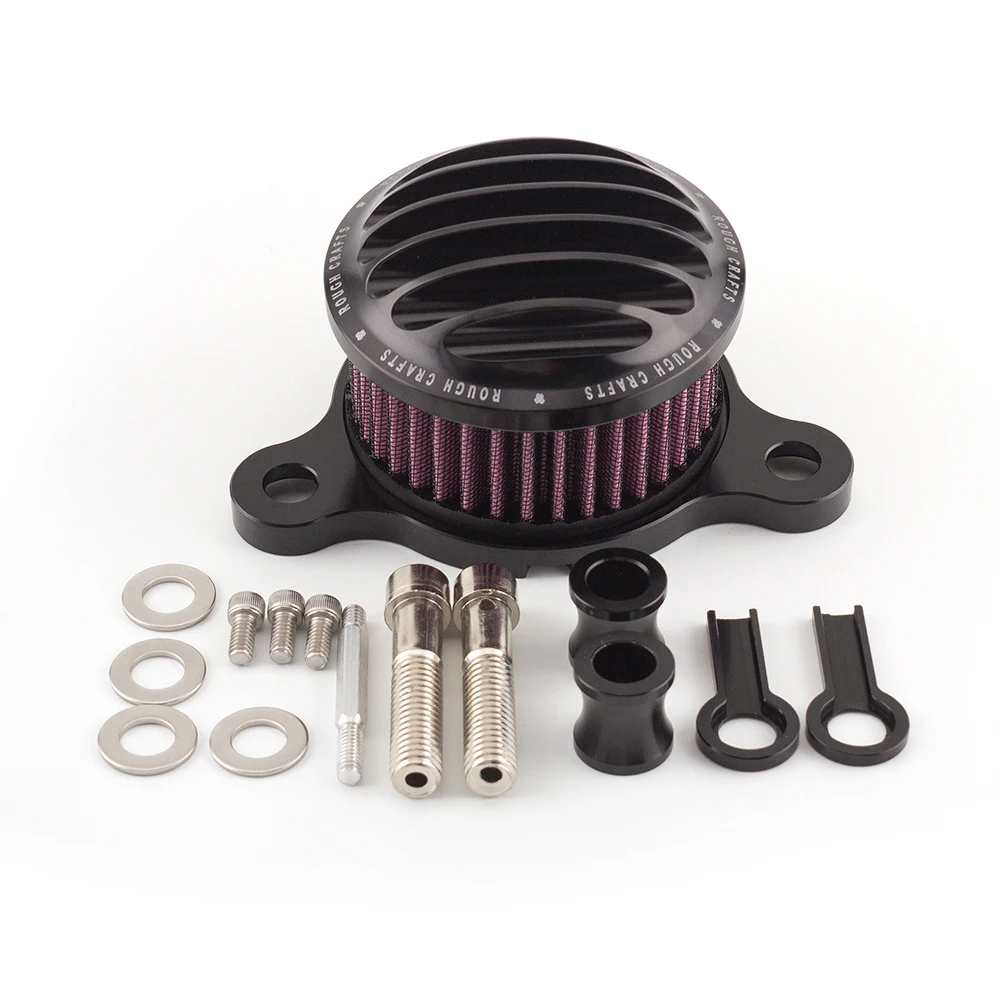 

CNC Bronze Air Filter Motorcycle Intake Filter System Kit Air Cleaner For Sportster XL883 XL1200 X48 2004-2016 15 14 13