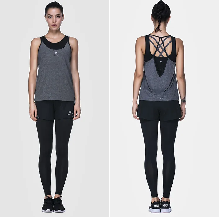 Новинка 2017 майка для йоги компрессионные колготки тренажерного зала женские
