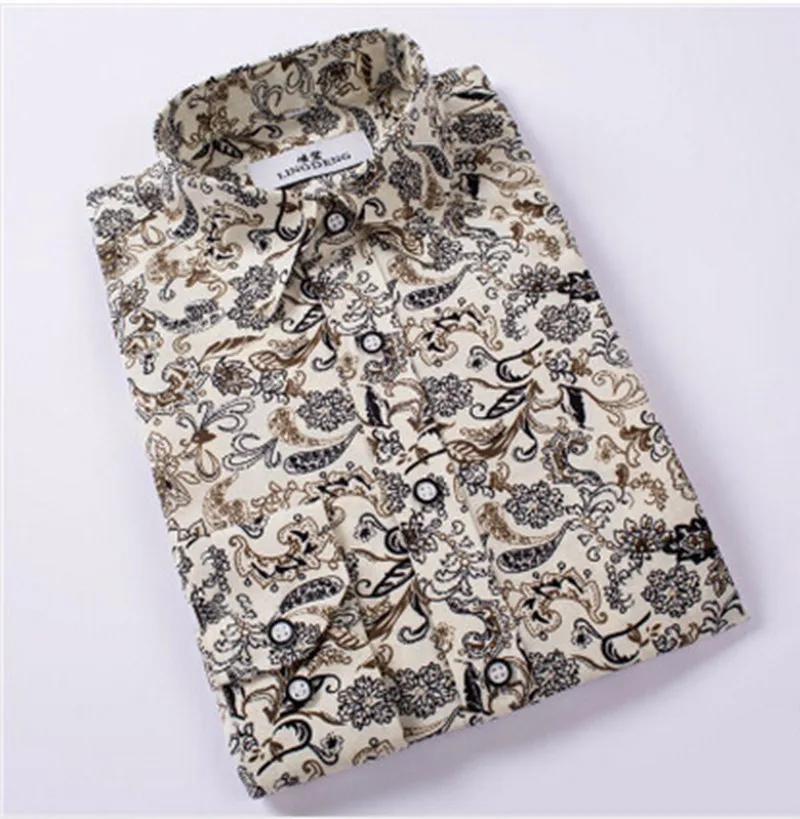 WIPU Для мужчин с длинным рукавом Печать рубашка мужской высокое качество футболка модные Для мужчин s Мужская классическая рубашка тонкий