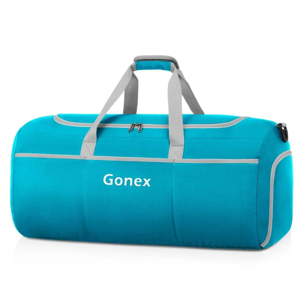 Gonex 90L дорожная сумка, посылка, легкая сумка для багажа, сумки для мужчин и женщин, для отдыха, спорта на открытом воздухе, для спортзала - Цвет: Turquoise Blue