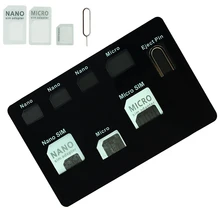 SIM Card Adapter set & NANO SIM Card Holder Case with phone Pin needle Quality sim ,Converter set for nano micro sim card