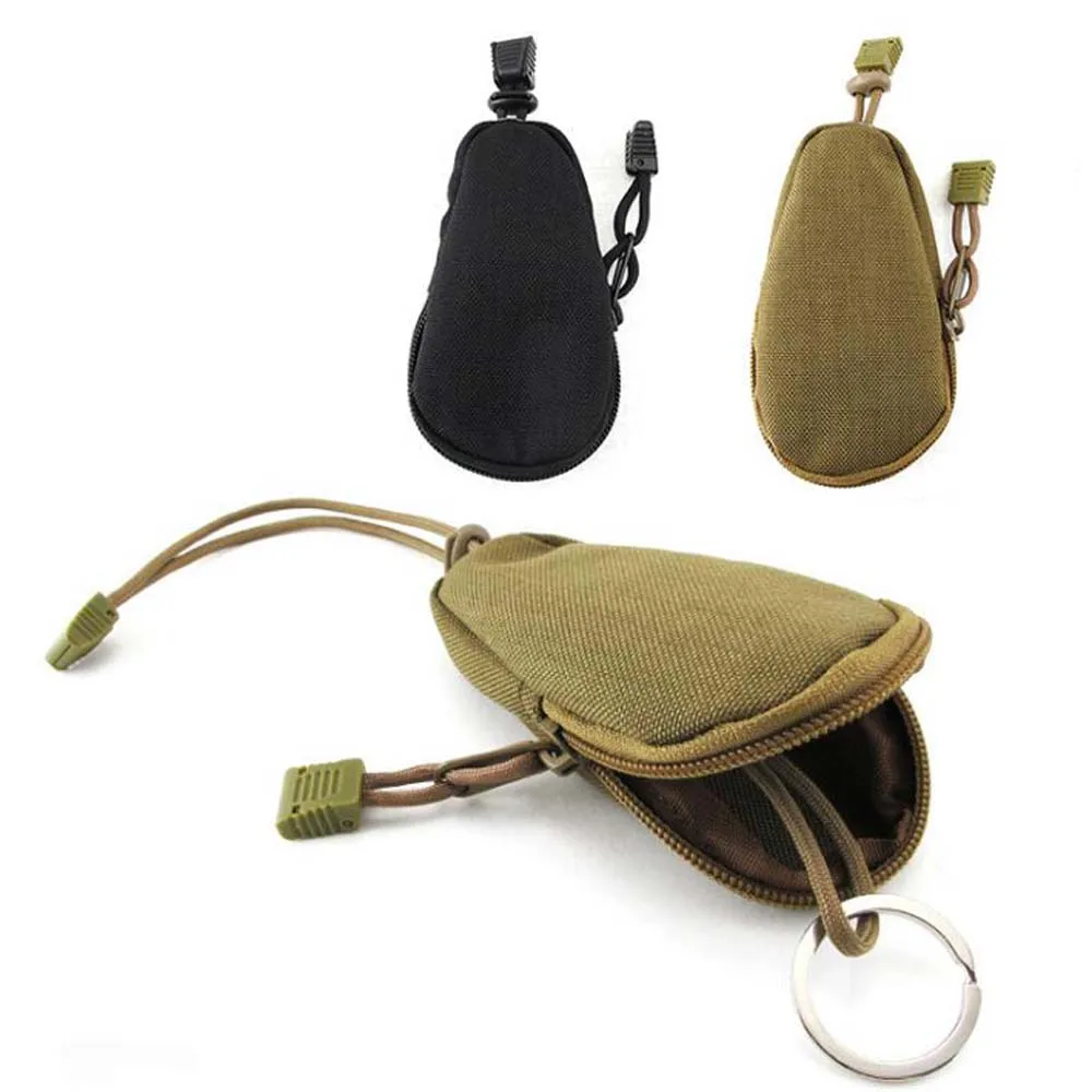 

Tactical Military Outdoor Mini Oxford Zipped Army Fan Key Bag Coin Case Purse Keychain Wallet Holder Bag Pouch