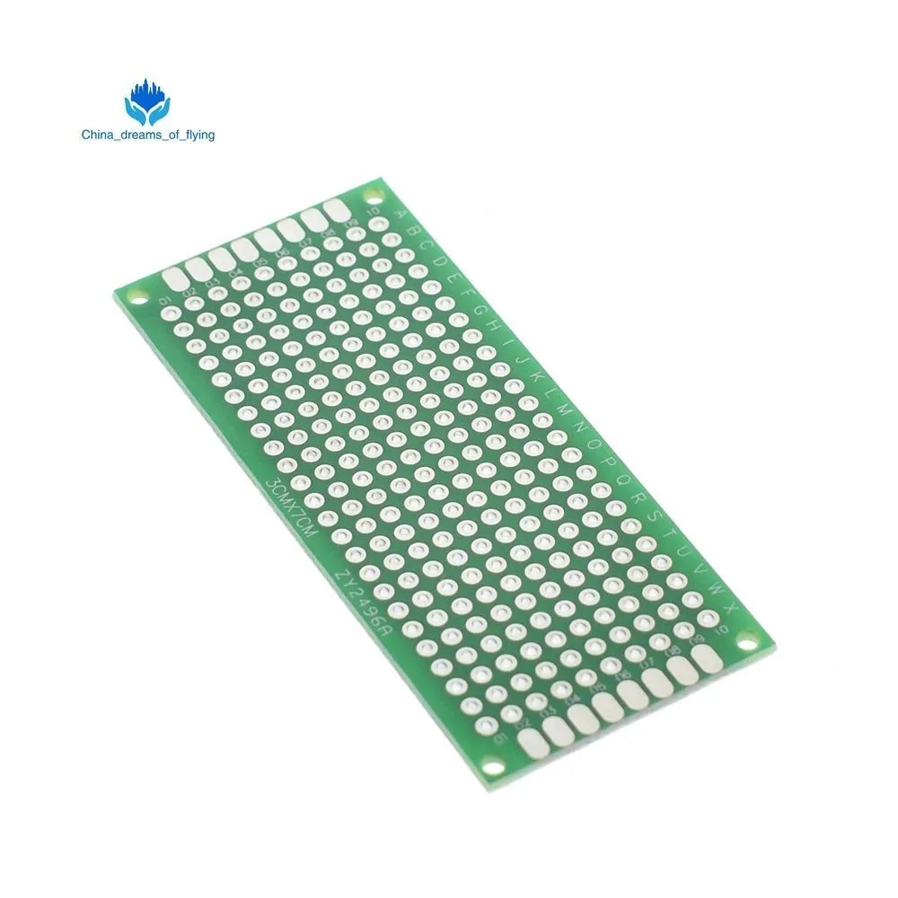 Завеса 1 шт./лот 3x7 см Прототип PCB 2 слоя 3*7 см панель универсальной платы 2,54 мм зеленый