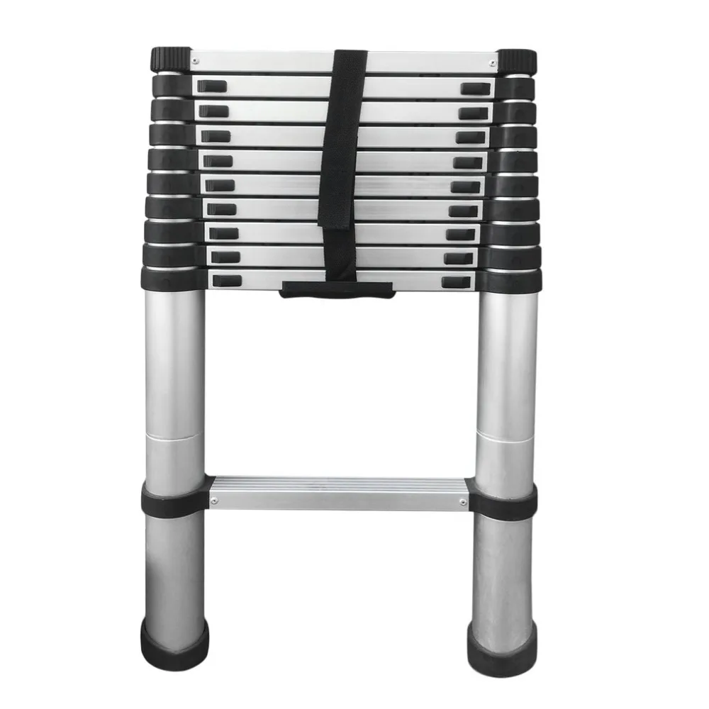 

Length 3.2M Single Telescopic Ladder Thickening Aluminum Retractable Ladder Multifunctional Folding Home Construction Tool