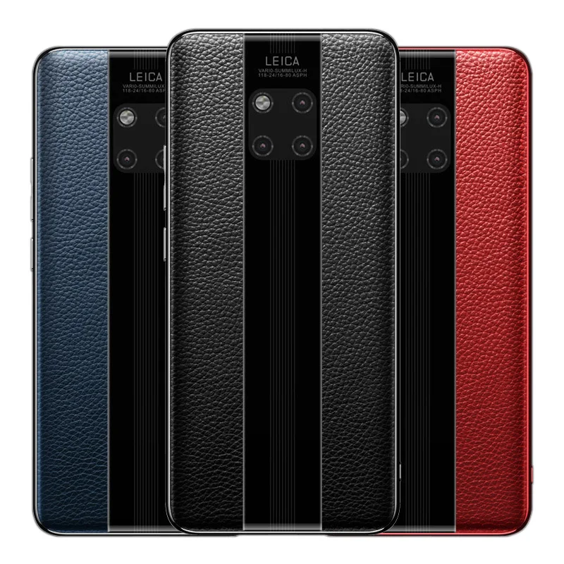 For Huawei Mate 20 Pro Case Luxury Genuine Leather Mate 20 Pro X Case Bag Business Glass Plated For Huawei Mate 20 Pro Case Luxury Genuine Leather Mate 20 Pro X Case Bag Business Glass Plated