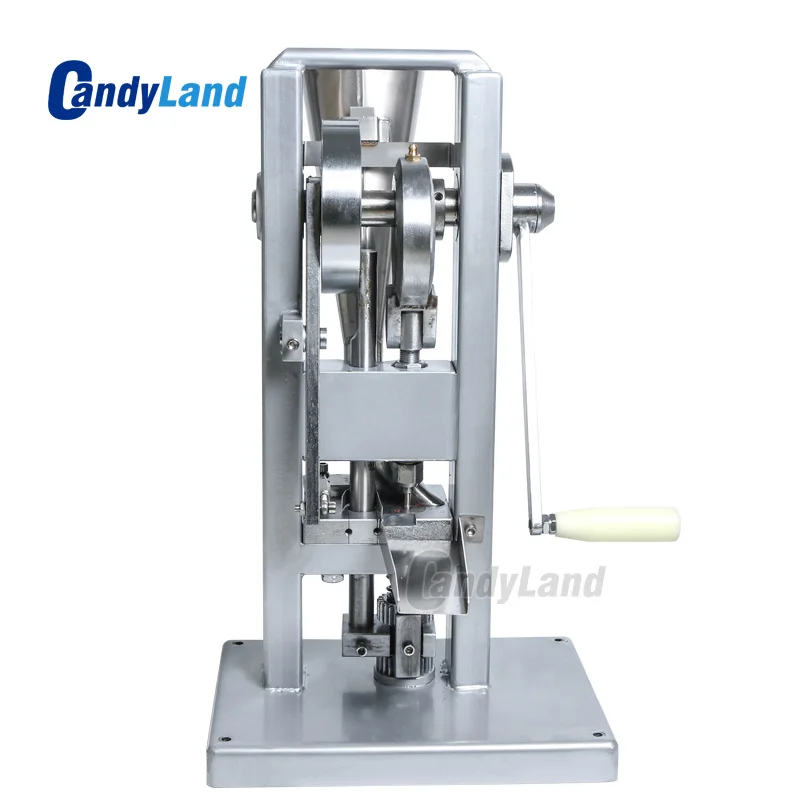 CandyLand TDP0 Manual Single Punch Sugar Tablet Press Machine Pill Slice Making Hand-Operated Mini Type Calcium Tablet Maker