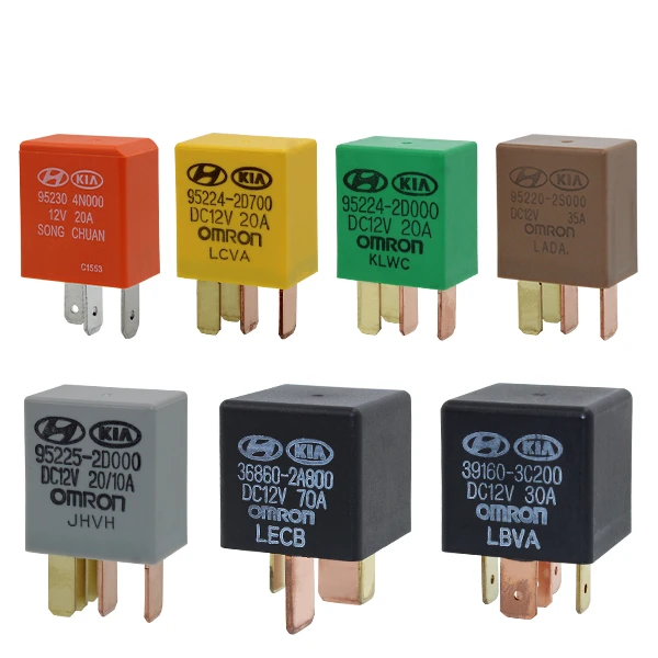 

5PC Car violet relay 12V 10A 20A 30A OMRON 3 Pins 4 Pins 5 Pins