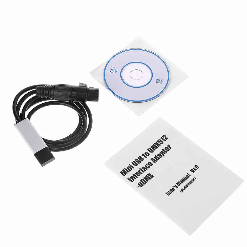 Satge Lighting Controller Dimmer DMX Interface Adapter to DMX512