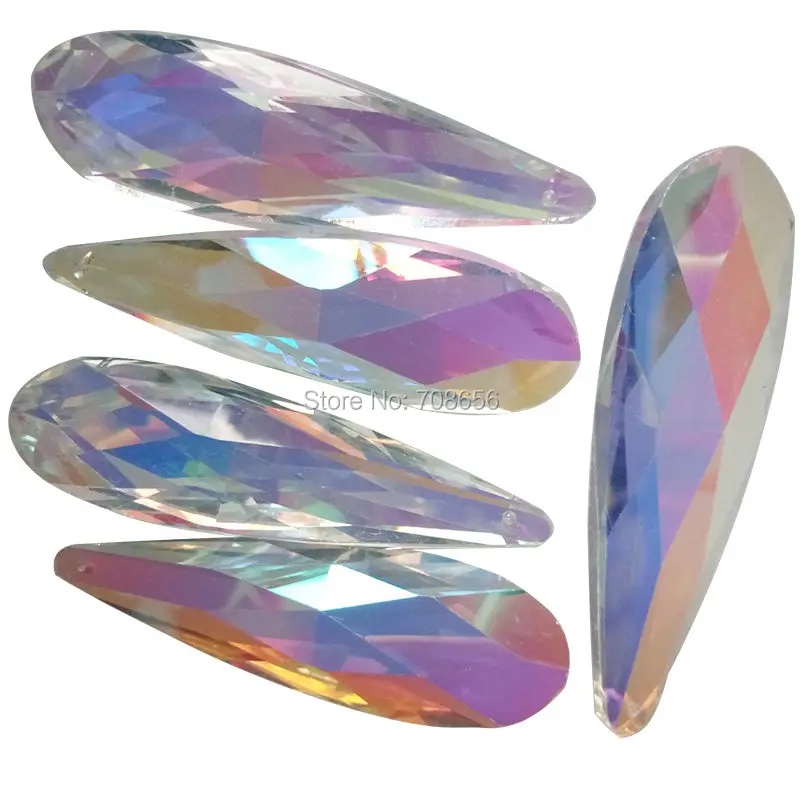 

20pcs Crystal WATERDROP Pendant 76mm AB CLEAR TEARDROP PRISM Suncatcher ,Chandelier Crystal Diamond Pendants