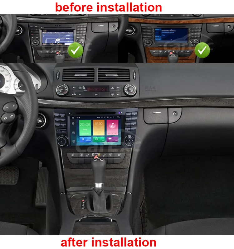 Excellent Android 9.0 Octa Cores Car DVD For Mercedes Benz E-Class/W211 E200 E220 E240 E350 E280 E300 With 3G/4G WIFI Radio GPS Carplay 0