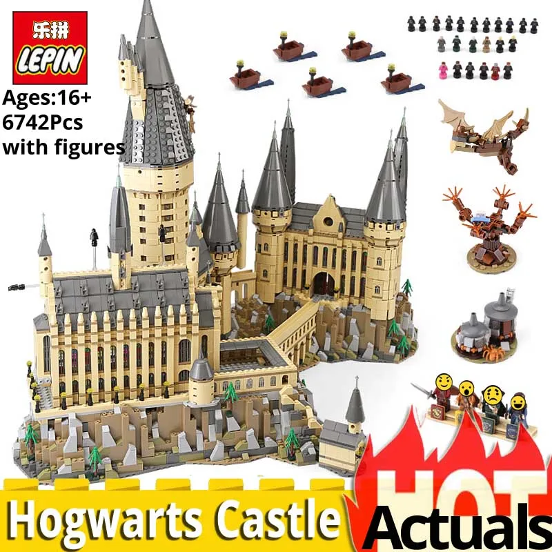 

SY 1192 Harry Movie Potter Compatible legoinglys 71043 Hogwarts Castle Magic School set Building Blocks Bricks toys for children