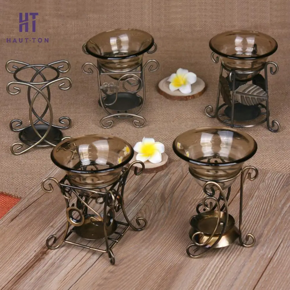 Iron Rack Aroma Burner Big Capacity Essential Oil Burner Retro
