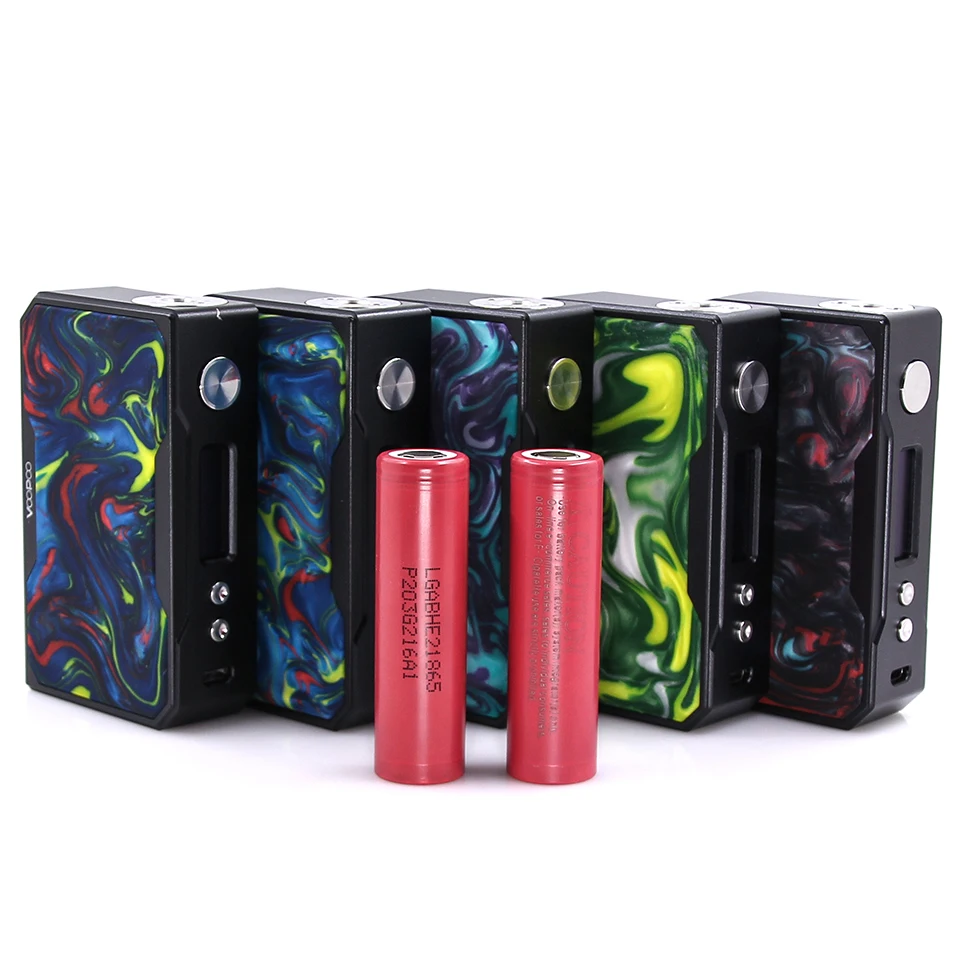 

He2 batteries Included!100% Original VOOPOO DRAG 157W TC Box MOD Black Drag Resin 157w box mod Vape with US GENE chip