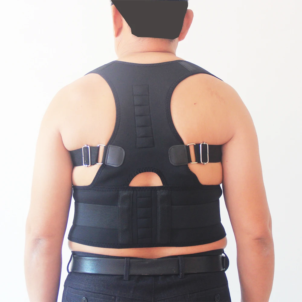 POSTURE CORRECTOR LUMBAR SUPPORT BELT ROUND SHOULDER BACK BRACE DELUXE