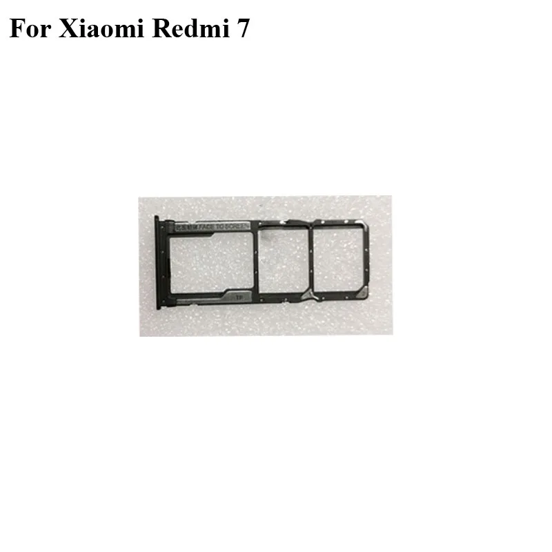 2PCS For Xiaomi Redmi 7 redmi7 Original Sim Card Holder Tray Slot hongmi Mi Replacement Parts | Мобильные телефоны и