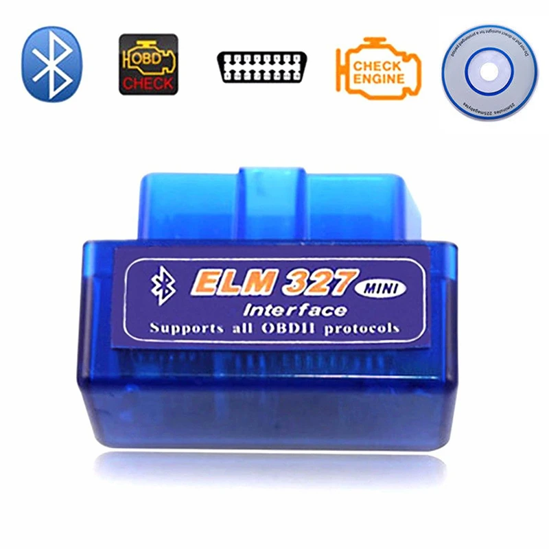 Мини V2.1 ELM327 OBD2 считыватель кодов сканирующий инструмент Bluetooth интерфейс Автомобильный сканер диагностический инструмент OBDII OBD 2 для Android