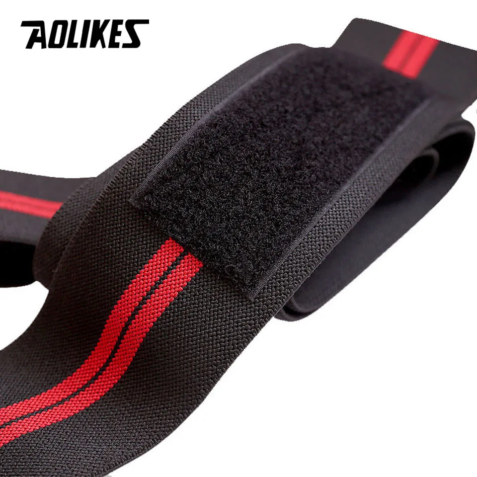 Эластичные повязки AOLIKES 1 шт. 2 м * 8 см для занятий фитнесом поднятия тяжестей