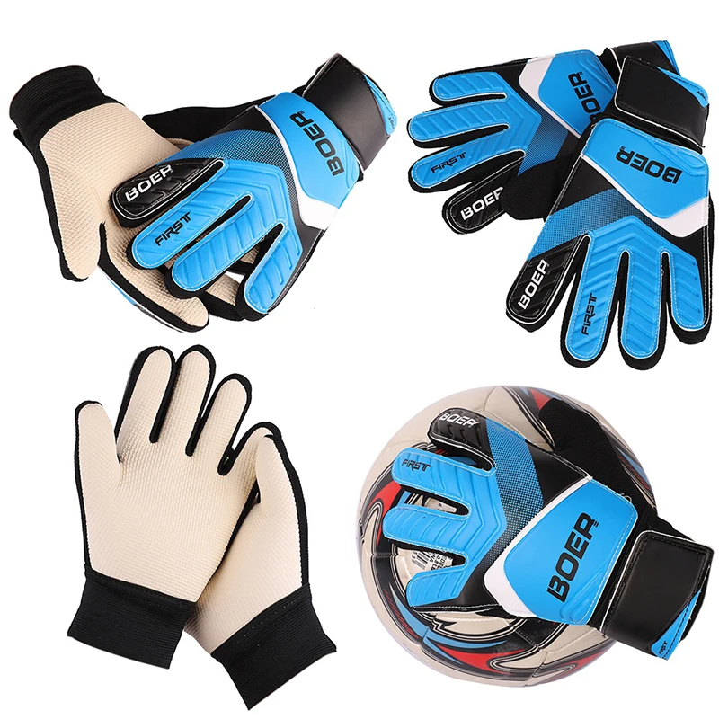 Новые детские износостойкие вратарские перчатки, противоскользящие перчатки, футбольные вратарские перчатки, профессиональные футбольные вратарские перчатки, двойная защита