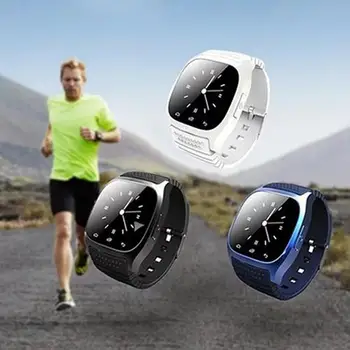 

Bluetooth Pedometer Thermometer Music Player Dial Smart Wrist Watch for Phone