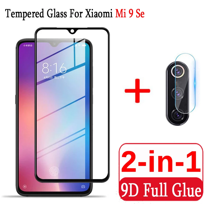 2-в-1 9D для Xiaomi mi 9 SE 9se закаленное Стекло на костюма героев аниме Se 9Se Экран