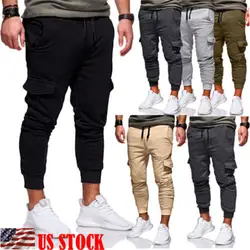 Для Мужчин's Twill Jogger Штаны Повседневное городской брюки шаровары Хип-хоп Slim Fit джоггеры хорошее качество Штаны