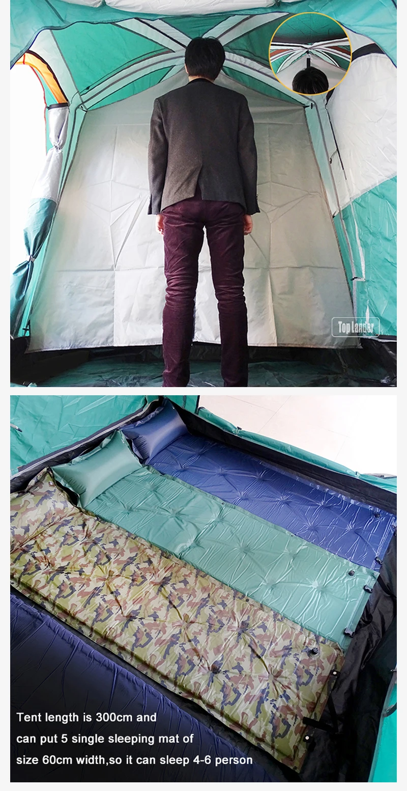 Large Family Two Bedrooms Camping Tent For 4 6 Person jonjoin Large Family Two Bedrooms Camping Tent For 4 6 Person jonjoin