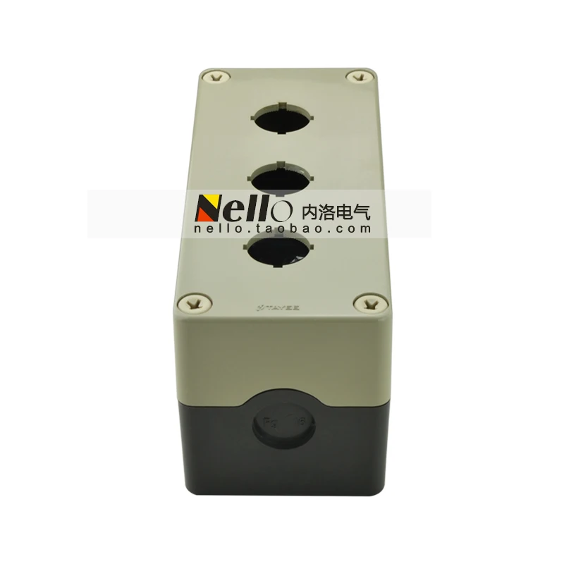 

[SA]Genuine Tianyi 22mm ABS 3 hole waterproof button box button box TYX3 gray 175 * 75 * 85mm--10pcs/lot