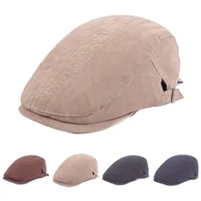 Мужская хлопковая Гольф-берет водитель, разносчик газет Регулируемый головной убор плоский плюща летняя фуражка CSHAT0516