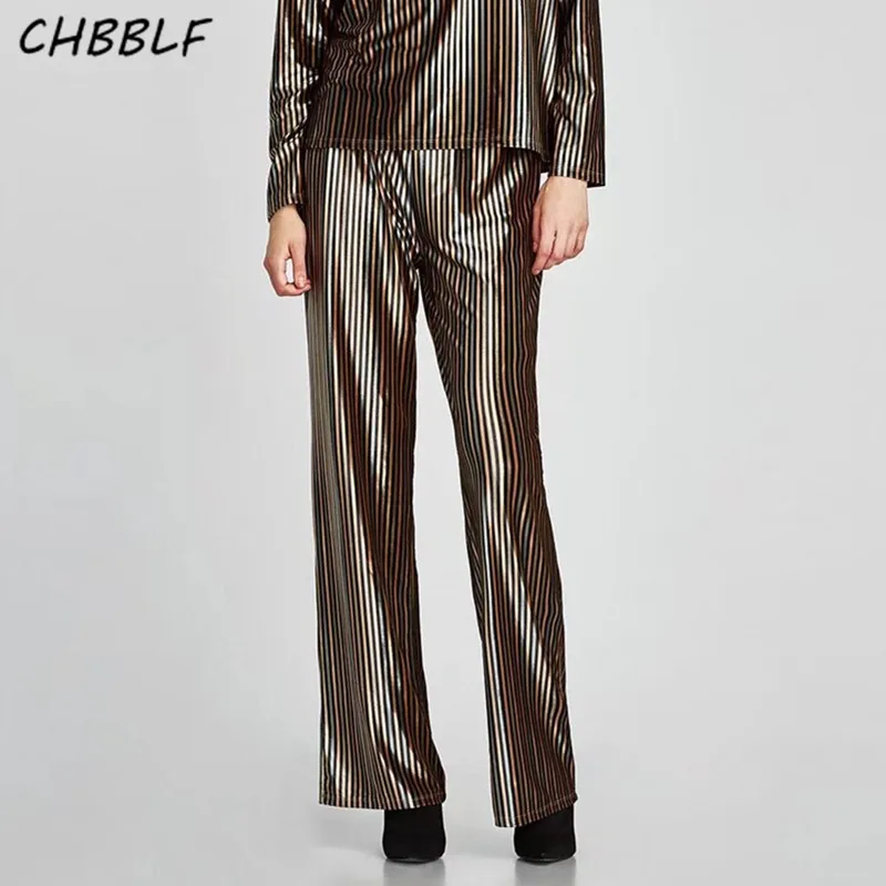 

Fashion Women straight pants ladies fashion Velvet pants high waist Vintage Casual Brand Pants WDL5368