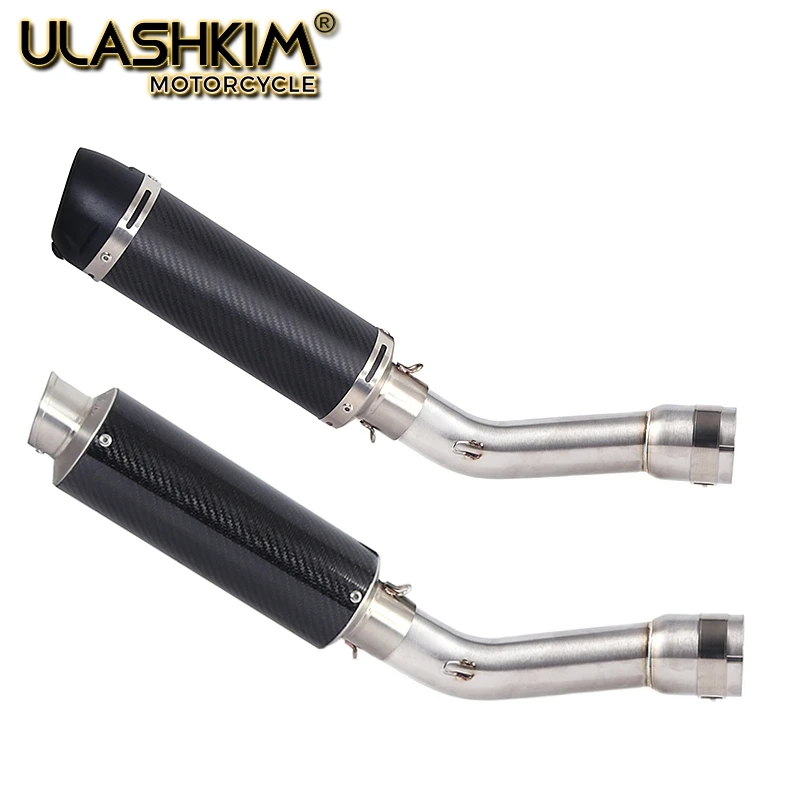 

Motorcycle Full System Exhaust Escape Muffler Middle Connect Link Pipe Slip On For YAMAHA FZ1 FZ1N FZ1000 2005 to 2016 DB-KILLER
