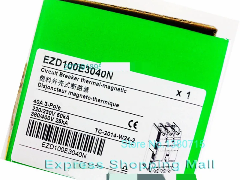 

New EZD100E 3P 40A EZD100E3040N Plastic Breaker