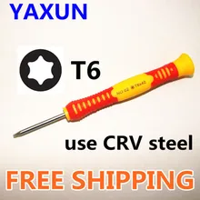 Высокое качество прецизионных отверток Torx T6 для электроники для открытого Nokia blackberry YAXUN T6 Отвертка CRV Материал