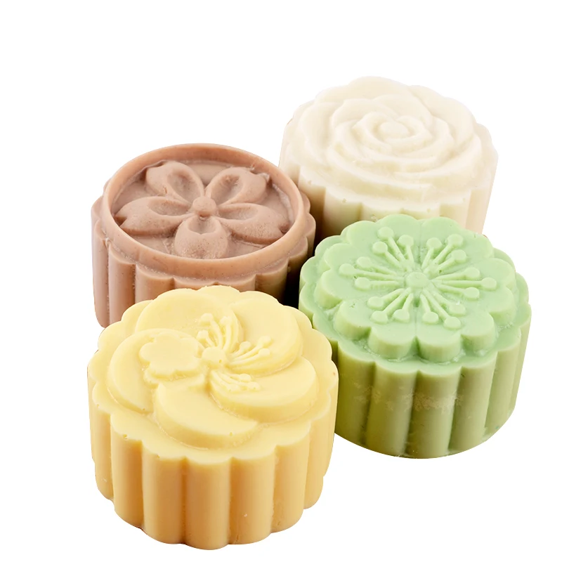 Mooncake Flexible Silicone Soap Mold Soap Making Mould DIY Candle Resin Mold 