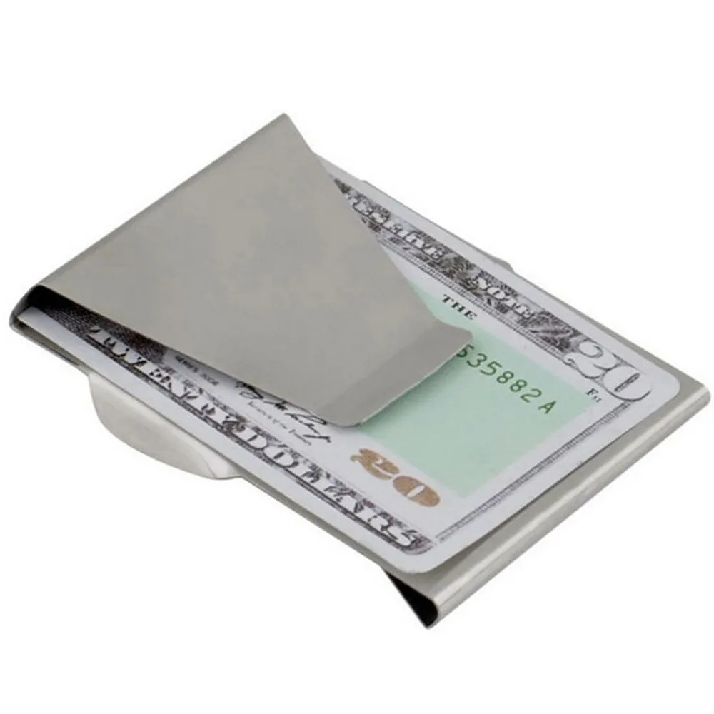 

OCARDIAN Wallet For Credit Cards Coin Purses Fashion Men Slim Stainless Steel Double Sided ID Holder Dropship M7