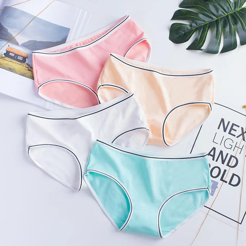Women Panties Sexy Cotton Underwear Girls Cute Printed Intimate Plus Size Briefs Lady Breathable Underpants (1)
