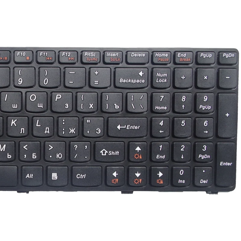 GZEELE RU Keyboard for Lenovo T4G8-RU G580 Z580A G585 Z585 Russian laptop Keyboard with Frame blac